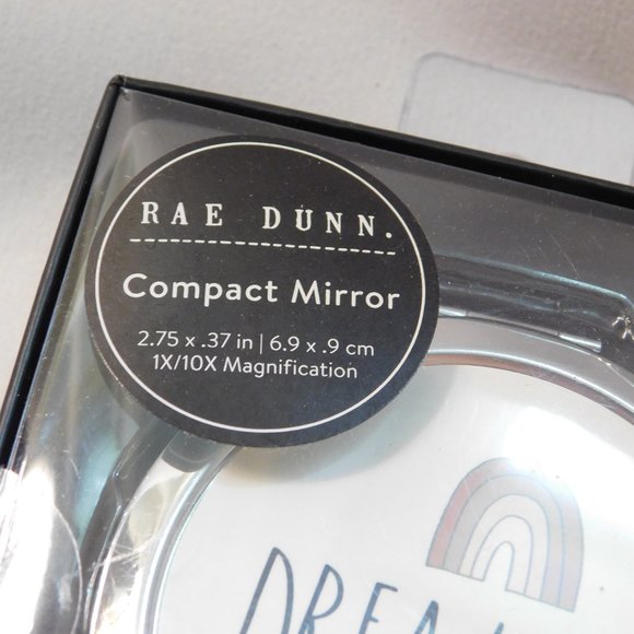 Rae Dunn Compact Magnification Mirror Dream Big - Picture 2 of 5